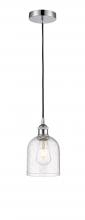  616-1P-PC-G558-6SDY - Bella - 1 Light - 6 inch - Polished Chrome - Cord hung - Mini Pendant