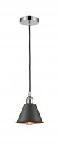  616-1P-PC-M8-OB-LED - Smithfield - 1 Light - 7 inch - Polished Chrome - Cord hung - Mini Pendant