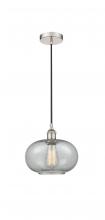  616-1P-PN-G247-LED - Gorham - 1 Light - 10 inch - Polished Nickel - Cord hung - Mini Pendant