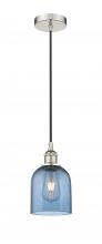  616-1P-PN-G558-6BL - Bella - 1 Light - 6 inch - Polished Nickel - Cord hung - Mini Pendant