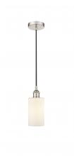  616-1P-PN-G801-LED - Clymer - 1 Light - 4 inch - Polished Nickel - Cord hung - Mini Pendant