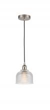  616-1P-SN-G412-LED - Dayton - 1 Light - 6 inch - Brushed Satin Nickel - Cord hung - Mini Pendant