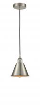  616-1P-SN-M8-LED - Smithfield - 1 Light - 7 inch - Brushed Satin Nickel - Cord hung - Mini Pendant