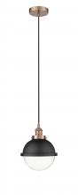  616-1PH-AC-HFS-82-BK - Edison - 1 Light - 9 inch - Antique Copper - Mini Pendant