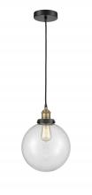  616-1PH-BAB-G202-10 - Beacon - 1 Light - 10 inch - Black Antique Brass - Cord hung - Mini Pendant