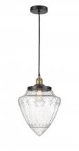  616-1PH-BAB-G664-12 - Bullet - 1 Light - 12 inch - Black Antique Brass - Cord hung - Mini Pendant