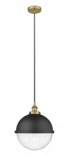  616-1PH-BB-HFS-124-BK - Edison - 1 Light - 13 inch - Brushed Brass - Mini Pendant