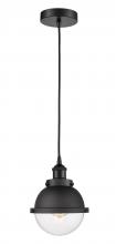  616-1PH-BK-HFS-62-BK-LED - Hampden - 1 Light - 7 inch - Matte Black - Cord hung - Mini Pendant