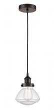  616-1PH-OB-G324 - Olean - 1 Light - 7 inch - Oil Rubbed Bronze - Cord hung - Mini Pendant