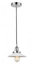  616-1PH-PC-G1 - Halophane - 1 Light - 9 inch - Polished Chrome - Cord hung - Mini Pendant