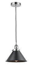  616-1PH-PC-M10-BK-LED - Briarcliff - 1 Light - 10 inch - Polished Chrome - Cord hung - Mini Pendant