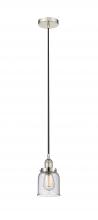  616-1PH-PN-G54-LED - Bell - 1 Light - 5 inch - Polished Nickel - Cord hung - Mini Pendant