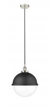  616-1PH-PN-HFS-122-BK - Edison - 1 Light - 13 inch - Polished Nickel - Mini Pendant