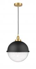  616-1PH-SG-HFS-124-BK - Edison - 1 Light - 13 inch - Satin Gold - Mini Pendant