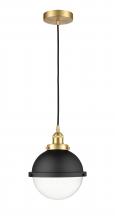  616-1PH-SG-HFS-82-BK - Edison - 1 Light - 9 inch - Satin Gold - Mini Pendant