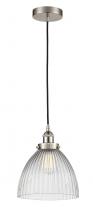  616-1PH-SN-G222 - Seneca Falls - 1 Light - 10 inch - Brushed Satin Nickel - Cord hung - Mini Pendant