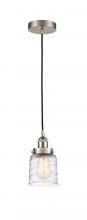  616-1PH-SN-G513-LED - Bell - 1 Light - 5 inch - Brushed Satin Nickel - Cord hung - Mini Pendant