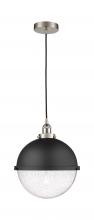  616-1PH-SN-HFS-124-BK - Edison - 1 Light - 13 inch - Satin Nickel - Mini Pendant