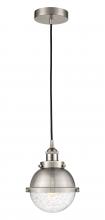  616-1PH-SN-HFS-64-SN - Hampden - 1 Light - 7 inch - Brushed Satin Nickel - Cord hung - Mini Pendant