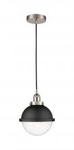  616-1PH-SN-HFS-84-BK - Edison - 1 Light - 9 inch - Satin Nickel - Mini Pendant