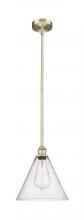  616-1S-AB-GBC-124-LED - Berkshire - 1 Light - 12 inch - Antique Brass - Cord hung - Mini Pendant