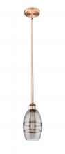  616-1S-AC-G557-6SM - Vaz - 1 Light - 6 inch - Antique Copper - Cord hung - Mini Pendant