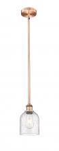  616-1S-AC-G558-6SDY - Bella - 1 Light - 6 inch - Antique Copper - Cord hung - Mini Pendant