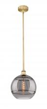  616-1S-BB-G556-12SM - Rochester - 1 Light - 12 inch - Brushed Brass - Cord hung - Mini Pendant