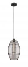  616-1S-BK-G557-10SM - Vaz - 1 Light - 10 inch - Matte Black - Cord hung - Mini Pendant