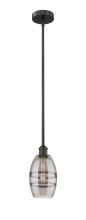  616-1S-BK-G557-6SM - Vaz - 1 Light - 6 inch - Matte Black - Cord hung - Mini Pendant