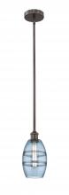  616-1S-OB-G557-6BL - Vaz - 1 Light - 6 inch - Oil Rubbed Bronze - Cord hung - Mini Pendant