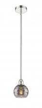  616-1S-PN-G556-6SM - Rochester - 1 Light - 6 inch - Polished Nickel - Cord hung - Mini Pendant