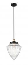  616-1SH-BAB-G664-12 - Bullet - 1 Light - 12 inch - Black Antique Brass - Cord hung - Mini Pendant