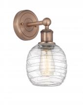  616-1W-AC-G1013 - Belfast - 1 Light - 6 inch - Antique Copper - Sconce