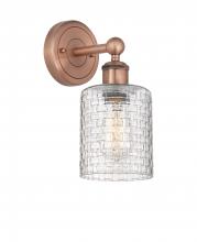  616-1W-AC-G112C-5CL - Cobbleskill - 1 Light - 5 inch - Antique Copper - Sconce