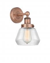  616-1W-AC-G172 - Fulton - 1 Light - 7 inch - Antique Copper - Sconce