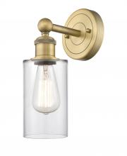  616-1W-BB-G802 - Clymer - 1 Light - 4 inch - Brushed Brass - Sconce