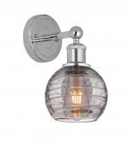  616-1W-PC-G1213-6SM - Athens Deco Swirl - 1 Light - 6 inch - Polished Chrome - Sconce