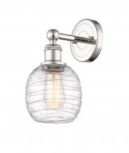  616-1W-PN-G1013 - Belfast - 1 Light - 6 inch - Polished Nickel - Sconce