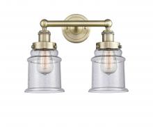  616-2W-AB-G184 - Canton - 2 Light - 15 inch - Antique Brass - Bath Vanity Light