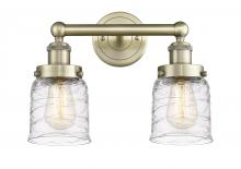  616-2W-AB-G513 - Bell - 2 Light - 14 inch - Antique Brass - Bath Vanity Light