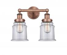  616-2W-AC-G182 - Canton - 2 Light - 15 inch - Antique Copper - Bath Vanity Light