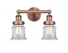  616-2W-AC-G182S - Canton - 2 Light - 14 inch - Antique Copper - Bath Vanity Light