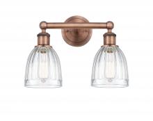  616-2W-AC-G442 - Brookfield - 2 Light - 15 inch - Antique Copper - Bath Vanity Light