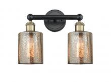  616-2W-BAB-G116 - Cobbleskill - 2 Light - 14 inch - Black Antique Brass - Bath Vanity Light