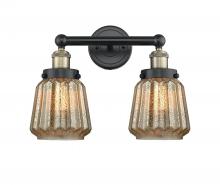  616-2W-BAB-G146 - Chatham - 2 Light - 16 inch - Black Antique Brass - Bath Vanity Light