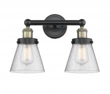  616-2W-BAB-G64 - Cone - 2 Light - 15 inch - Black Antique Brass - Bath Vanity Light