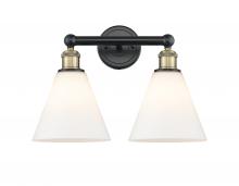  616-2W-BAB-GBC-81 - Berkshire - 2 Light - 17 inch - Black Antique Brass - Bath Vanity Light