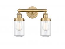  616-2W-BB-G312 - Dover - 2 Light - 14 inch - Brushed Brass - Bath Vanity Light