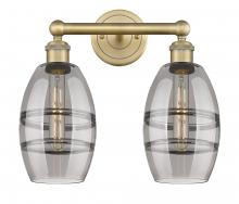  616-2W-BB-G557-6SM - Vaz - 2 Light - 15 inch - Brushed Brass - Bath Vanity Light